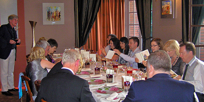 Michelin-starred dinner with champagne