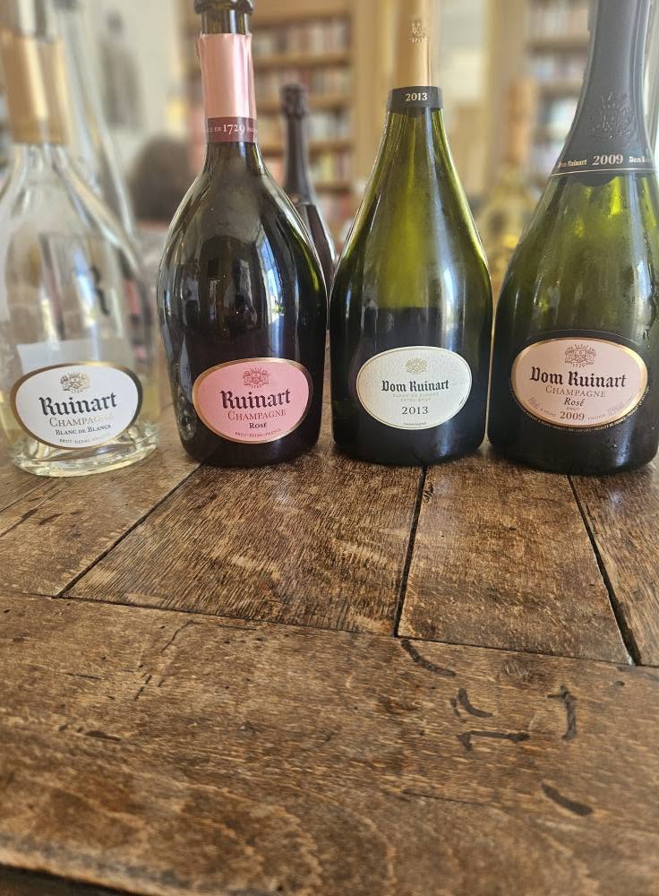 Ruinart champagne bottle